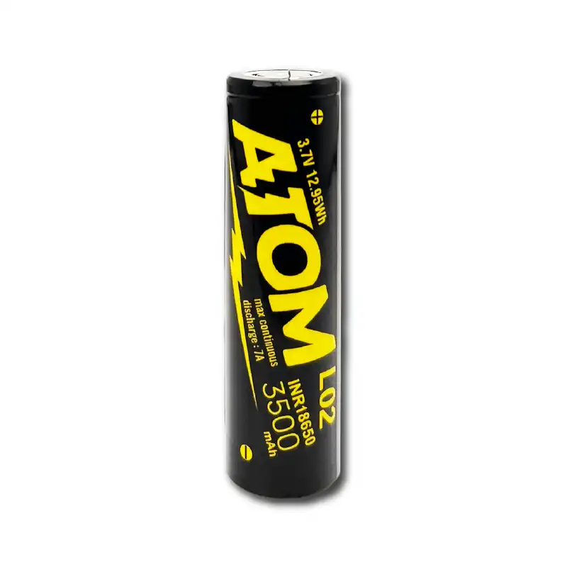 ถ่านชาร์จ Atom 18650 L02 - Image 2